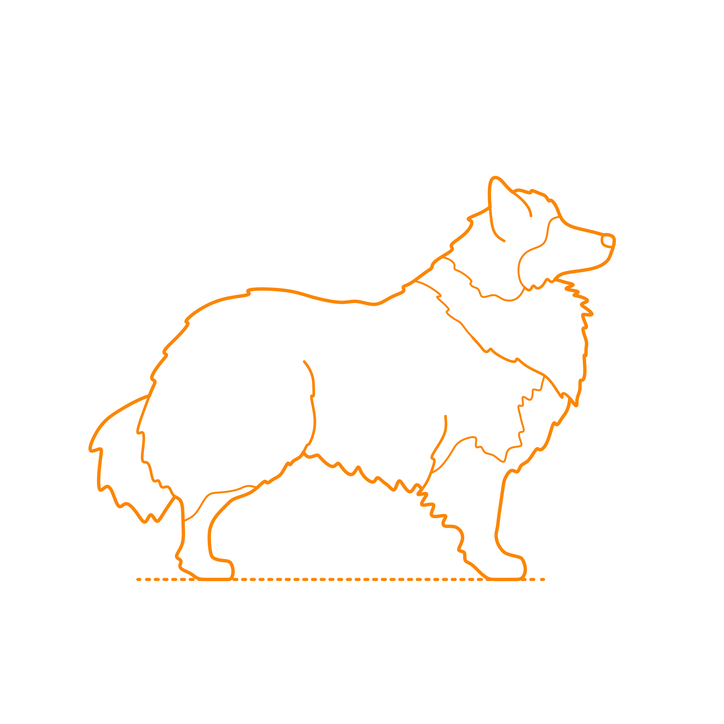 Animals Dogs Shetland Sheepdog Stencil Svg Design File Free Vectors